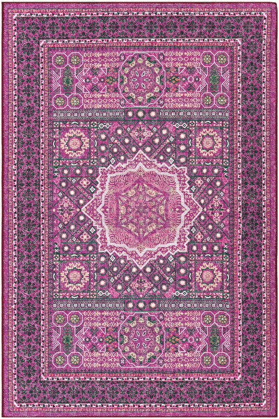 Cool Halı Colorium Pembe Salon Oturma Odası Halısı Etnik Desenli Göbekli Giyi...