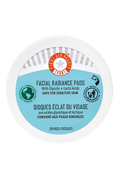 First Aid Beauty Facial Radiance Pads Glikolik + Laktik Asitli Işıltı Verici ...