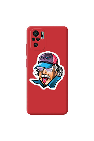 Other Xiaomi Redmi Note 10S Einstein Red Colored Silicone TPU Θήκη