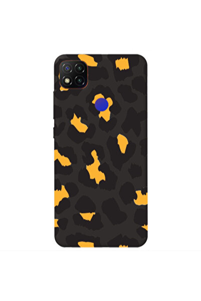 Other Xiaomi Redmi 9c Yellow leopard Black Colored Silicone TPU Θήκη