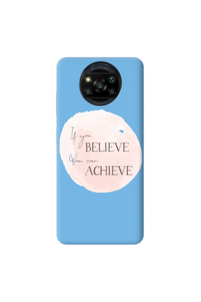 Other Xiaomi Poco X3 /X3 Pro If You Believe Blue Colored Silicone TPU Θήκη