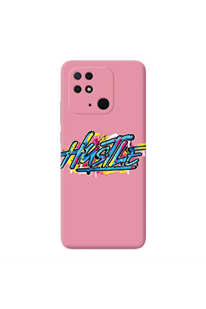 Other Xiaomi Redmi 10C No pain Pink Colored Silicone TPU Θήκη