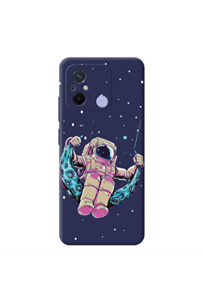 Other Xiaomi Redmi 12C Astronaut swinging on the moon Dark blue Colored Silic...