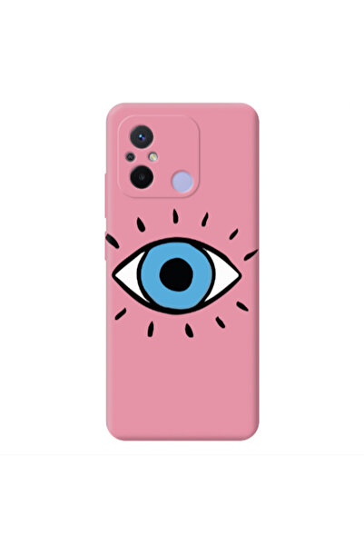 Other Xiaomi Redmi 12C Shining Eye Pink Colored Silicone TPU Θήκη