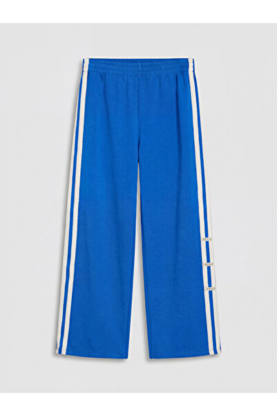 LC Waikiki Rmz Gi̇yi̇m Farkiyla Wide Leg Girls' Soft Touch Sweatpants