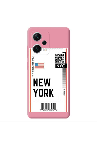 Other Xiaomi Poco X5 New York NYC Pink Colored Silicone TPU Θήκη