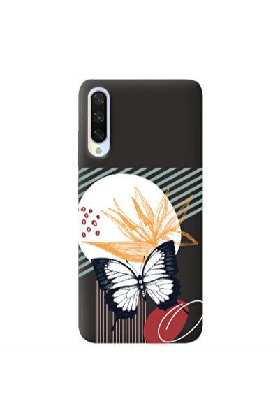 Other Xiaomi Mi 9 Lite Butterfly Lines Black Colored Silicone TPU Θήκη