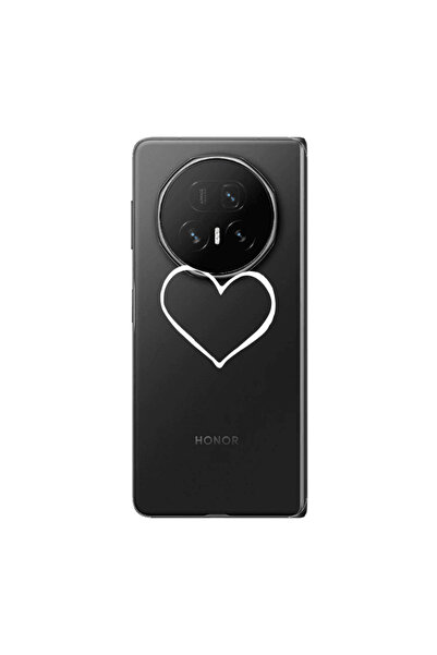 Other Honor Magic V5 White heart Transparent Silicone TPU Θήκη