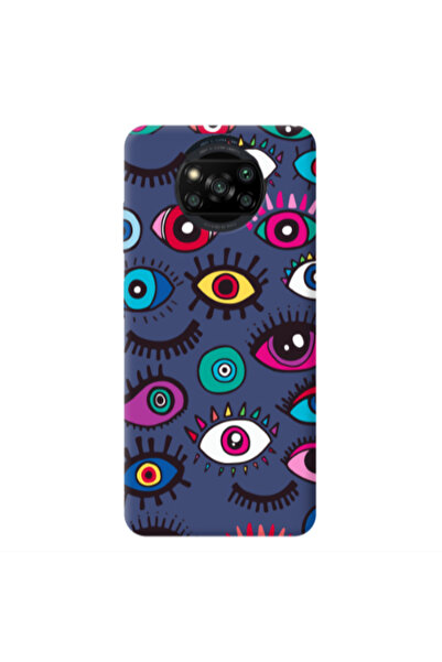Other Xiaomi Poco X3 /X3 Pro Multiple eyes Dark blue Colored Silicone TPU Θήκη