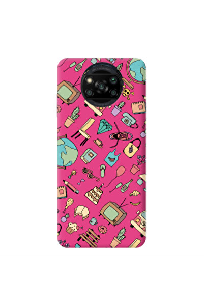 Other Xiaomi Poco X3 /X3 Pro Mixed up Fuchsia Colored Silicone TPU Θήκη