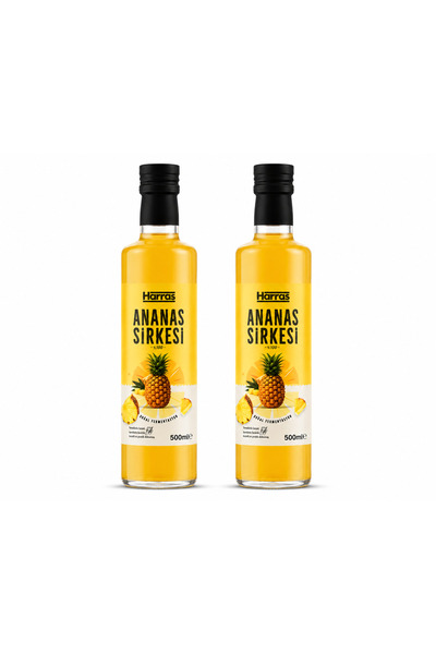 Harras Ananas Sirkesi 500 ml x 2 Adet – Doğal Fermantasyon
