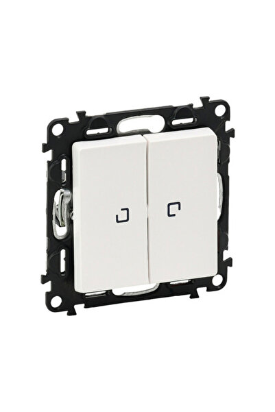 OEM Legrand Valena Life διπλός διακόπτης, με φωτισμό, λευκός