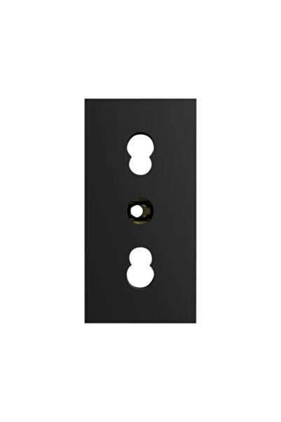 OEM Livolo single socket with grounding, Italian model, black