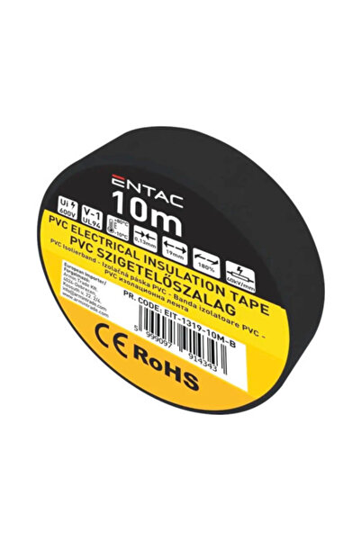 OEM Bandă izolatoare PVC Entac 19mm x 10m, negru