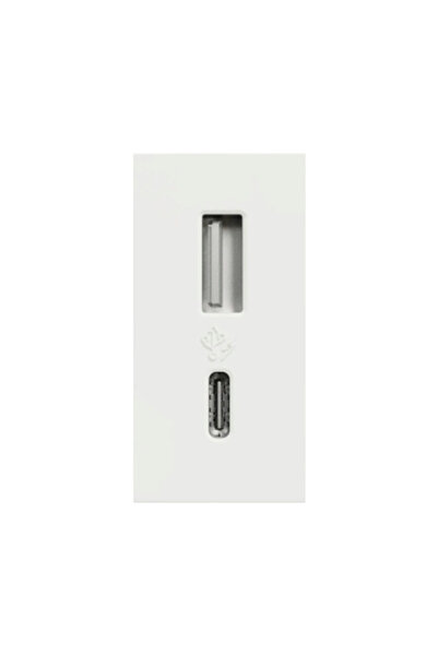 OEM Schneider Unica двоен USB контакт макс. 2400 mAh (1x USB + 1x USB Type C)...