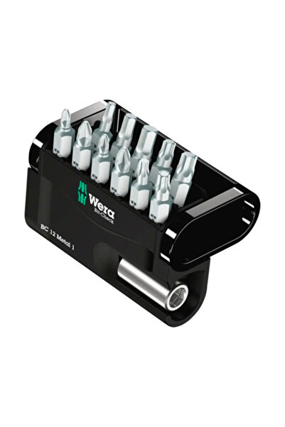 OEM Wera Check 12 Μεταλλικό Σετ Μύτες 1/4 " Άνω-Κάτω, 12 τεμάχια