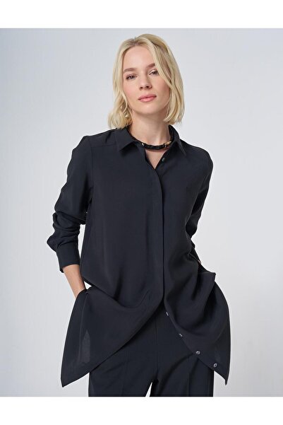 Kayra Patı Gizli Modal Basic Tunic Black