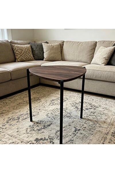 Bleco Space-saving Irregular Wood Grain Sofa Side Table