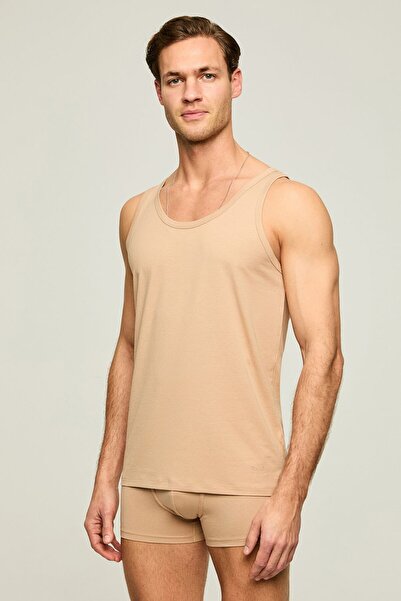 Kom Cotton Modal 2-Pack Basic Men's Undershirts, 47% Modal 47% Cotton 6% Elas...