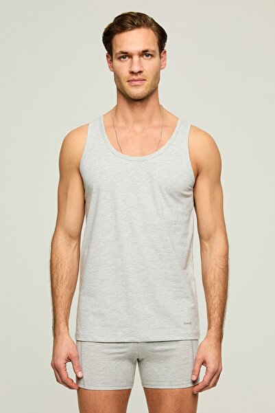 Kom Cotton Modal 2-Pack Basic Men's Undershirts, 47% Modal 47% Cotton 6% Elas...