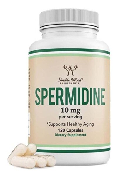 Double Wood Supplements Spermidine 10mg, *Supports Healthy Aging, 120 Capsules