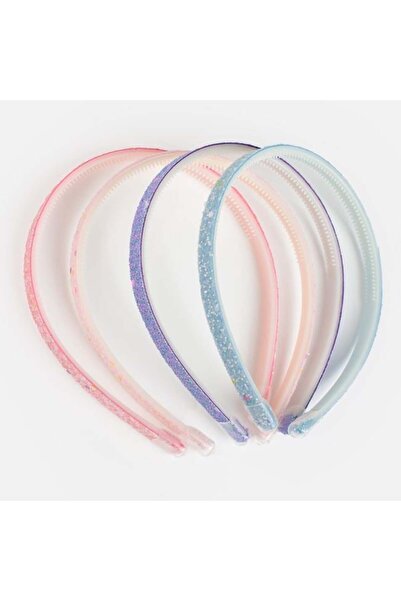 OEM Set 4 buc bentițe/accesorii de păr pentru fete cu glitter, holografice, m...