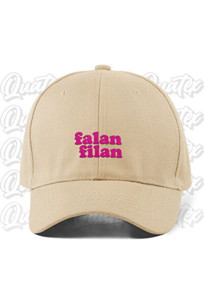 CapHub Falan Filan Embroidered Hat - Cream Beige Color 100% Cotton Gabardine ...