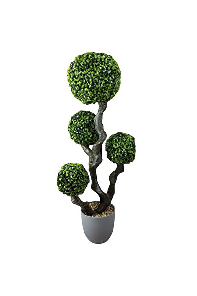 OEM Arbore Decorativ Artificial Verde 90 cm în Ghiveci Gri