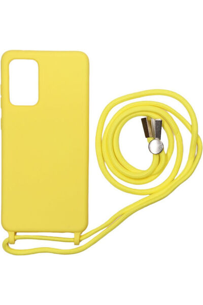 Other Technovo Δαντελωτή Πίσω Θήκη Σιλικόνης με Λουράκι Κίτρινο (Galaxy A72) ...