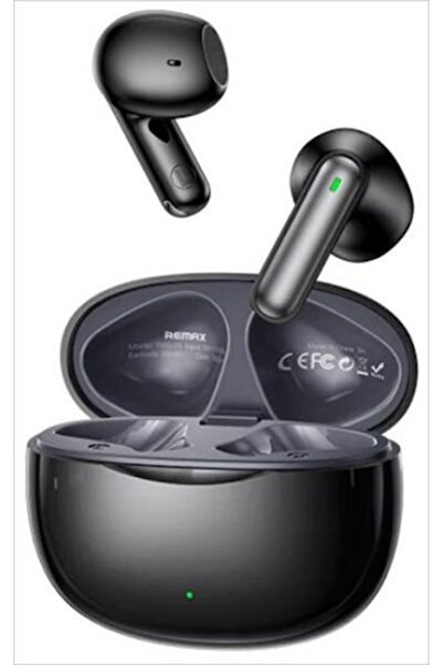 Remax TWS-15 Ασύρματα ακουστικά Bluetooth Handsfree με θήκη φόρτισης, Μαύρα