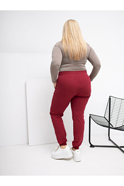 Factory Price Pantaloni Trening Dama Bordo