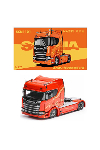 HOT WHEELS Massdi 1:64 Scania 770S- Orange SCN1101 with