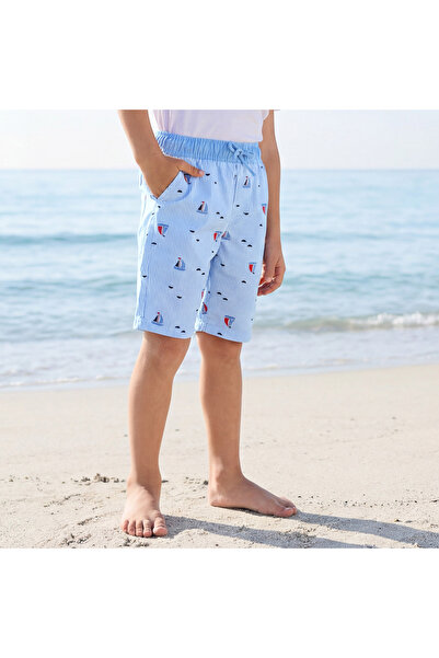 Juniors Boys Drawstring Waist Swim Shorts