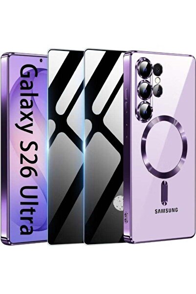 ELTRAZONE Samsung Galaxy S26 Ultra Magnetic Case with 2 Tempered Glass Soft G...