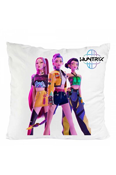 LITTLE DARKS ART Huntrix kpop μαξιλάρι κυνηγών δαιμόνων, 40 x 40 εκ.