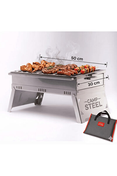 Store Campsteel "grand-Pro" 50X30 cm Alev Yapmayan Katlanabilir Inox Mangal