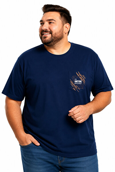 Armstrong Tricou pentru bărbați, mărime mare, din bumbac, cu croială conforta...