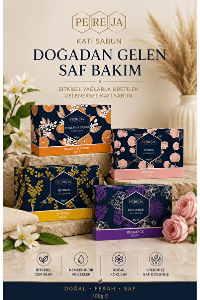 Pereja Hand and Body Solid Soap 4X100 Gr