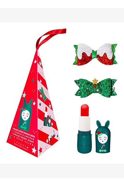 Inuwet New Year Set - Cherry Scented Lip Moisturizer and 2 Clip Buckles Vıncn02