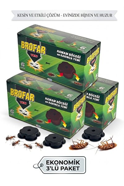 Brofar Hamamböceği ve Karınca Yemi İstasyonu X 3 Paket