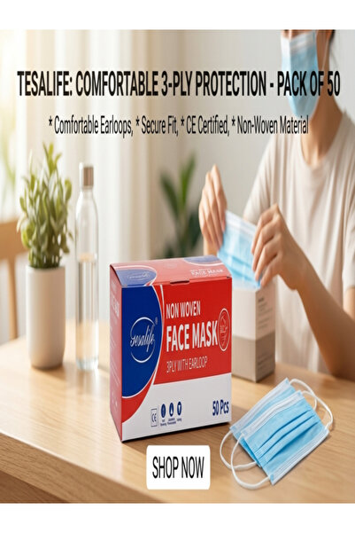 sav 3PLY FaceMask Blue - 50Pcs/Box