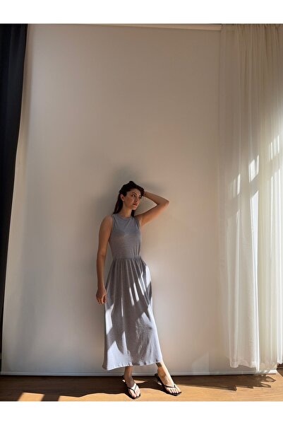 ekawholesale Eka - Camisole Waist-Cinched Long Dress