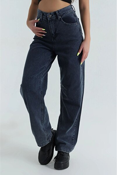 MODEN Women's Baggy Jeans – Arka Tokalı 483-IS R 5