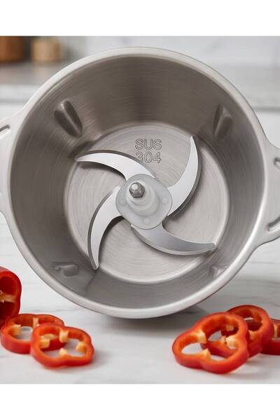 GENERAL Jano 500W Vegetable Chopper - 3L Stainless Steel Bowl - Double Stainless Steel Blades