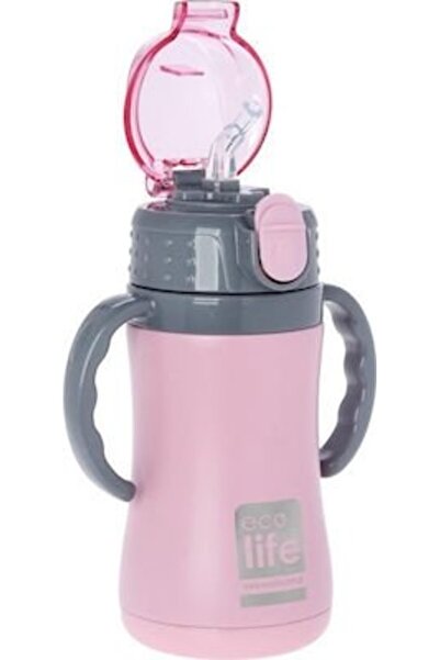 Ecolife Μεταλλικό Θερμός Παιδικό 300ml Ροζ (33-BO-3005)