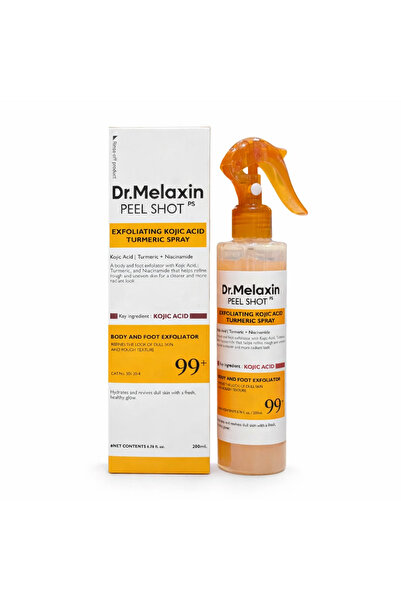 dr.melaxen Kojic Acid and Turmeric Body and Foot Exfoliating Spray Dr. Melaxi...