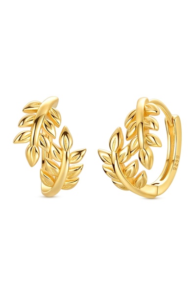Choice48 KTE617 Hot Sale Gold Color Silver 925 Earring For Woman Round Sun Mo...