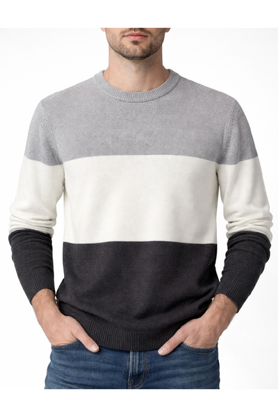 Evendi Bluza, Gri/alb