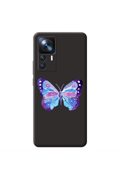 Other Xiaomi Mi 12T Big Butterfly Black Colored Silicone TPU Θήκη