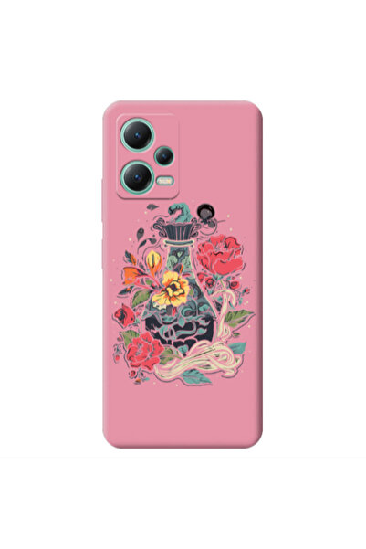 Other Xiaomi Redmi Note 12 Pro 5G Magic vase Pink Colored Silicone TPU Θήκη